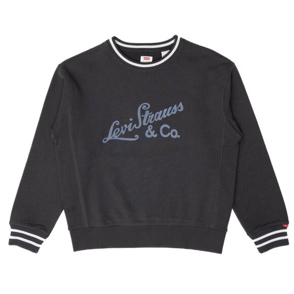 Levi's Sweaters - NEW NWT Levi's GR Heritage Sport Crew Archival Script Crew Pirate Black